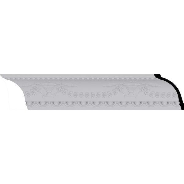 Ekena Millwork 5 1/8"H x 4 1/4"P x 6 3/4"F x 94 1/2"L Salem Federal Crown Moulding MLD05X04X06SA - main